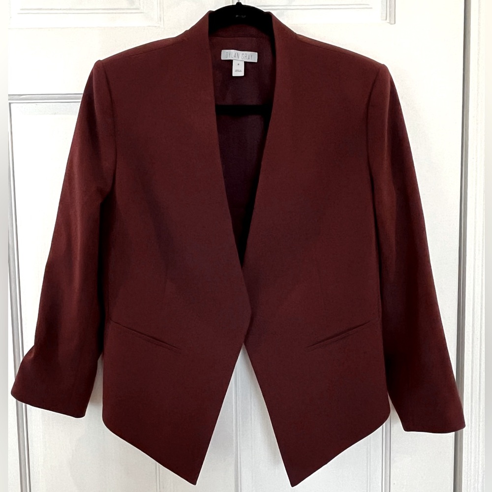 Burgundy Dylan Gray jacket